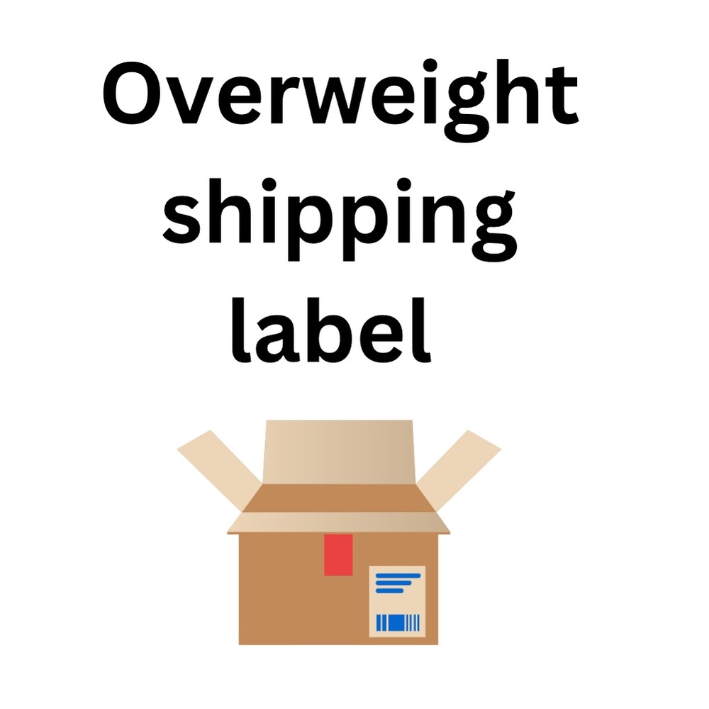 Overweight bundle extra shipping label